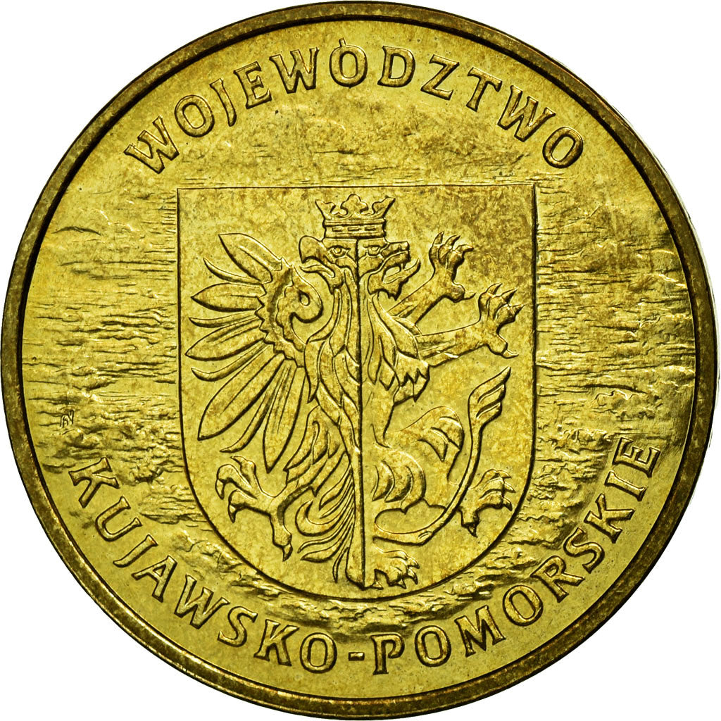 Coin, Poland, Kujawsko-Pomorskie District, 2 Zlote, 2004, Warsaw, EF(40-45)
