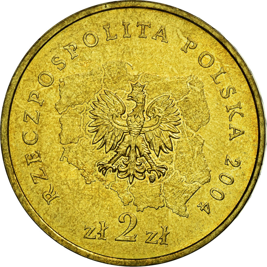 Coin, Poland, Kujawsko-Pomorskie District, 2 Zlote, 2004, Warsaw, EF(40-45)