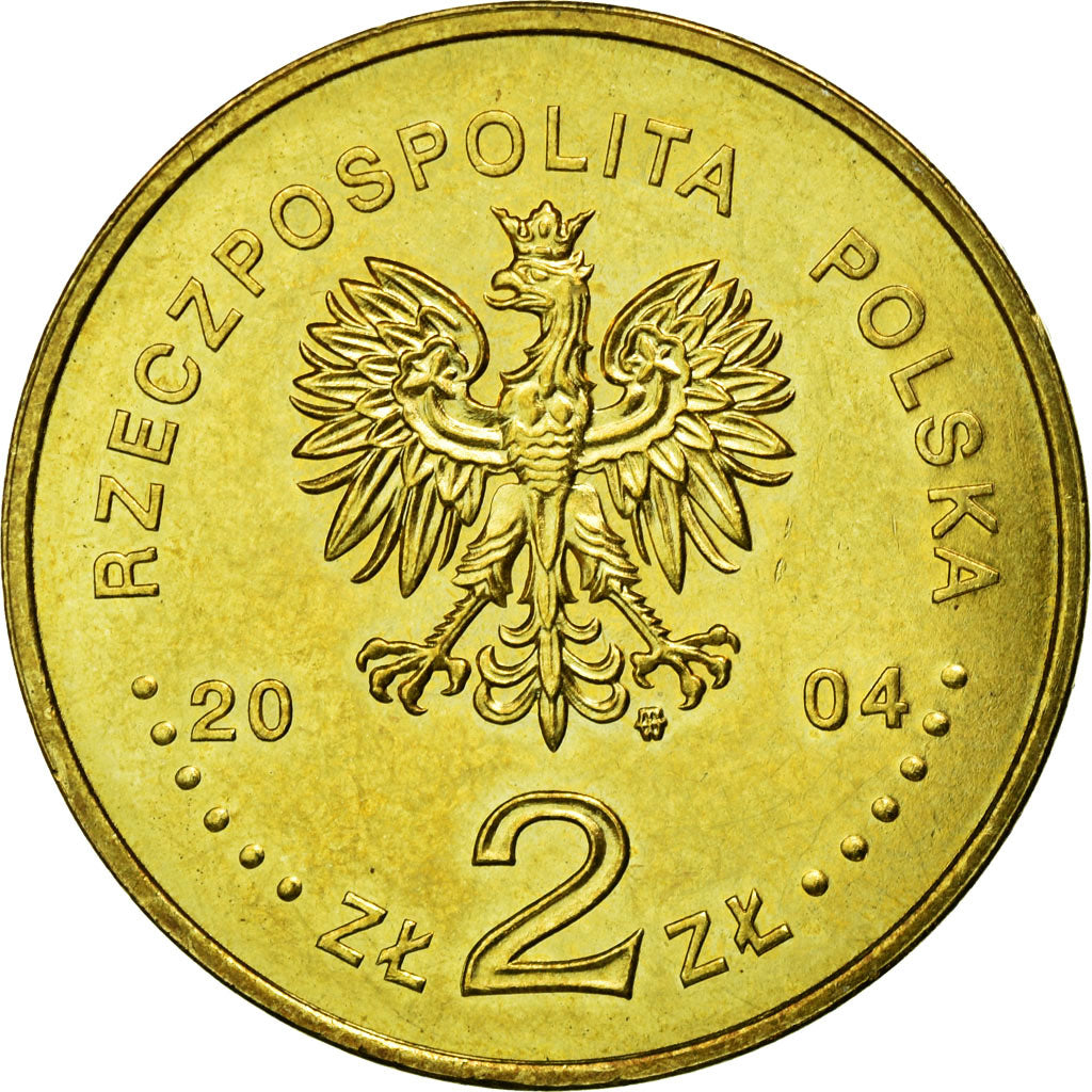 Moeda, Polónia, Senate eagle and speaker's staff, 2 Zlote, 2004, Warsaw
