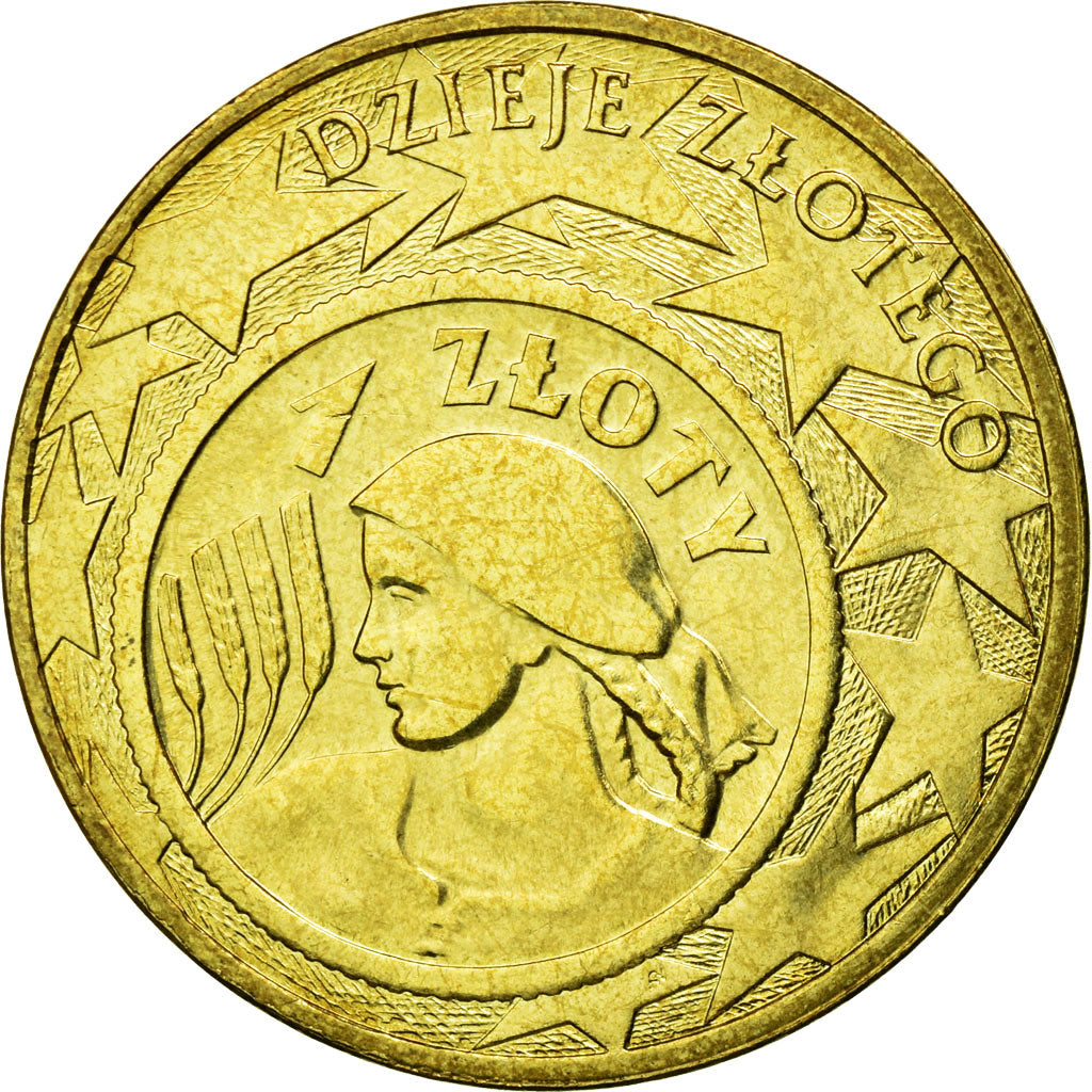Moneta, Polonia, 80th Anniversary of the Modern Zloty Currency, 2 Zlote, 2004