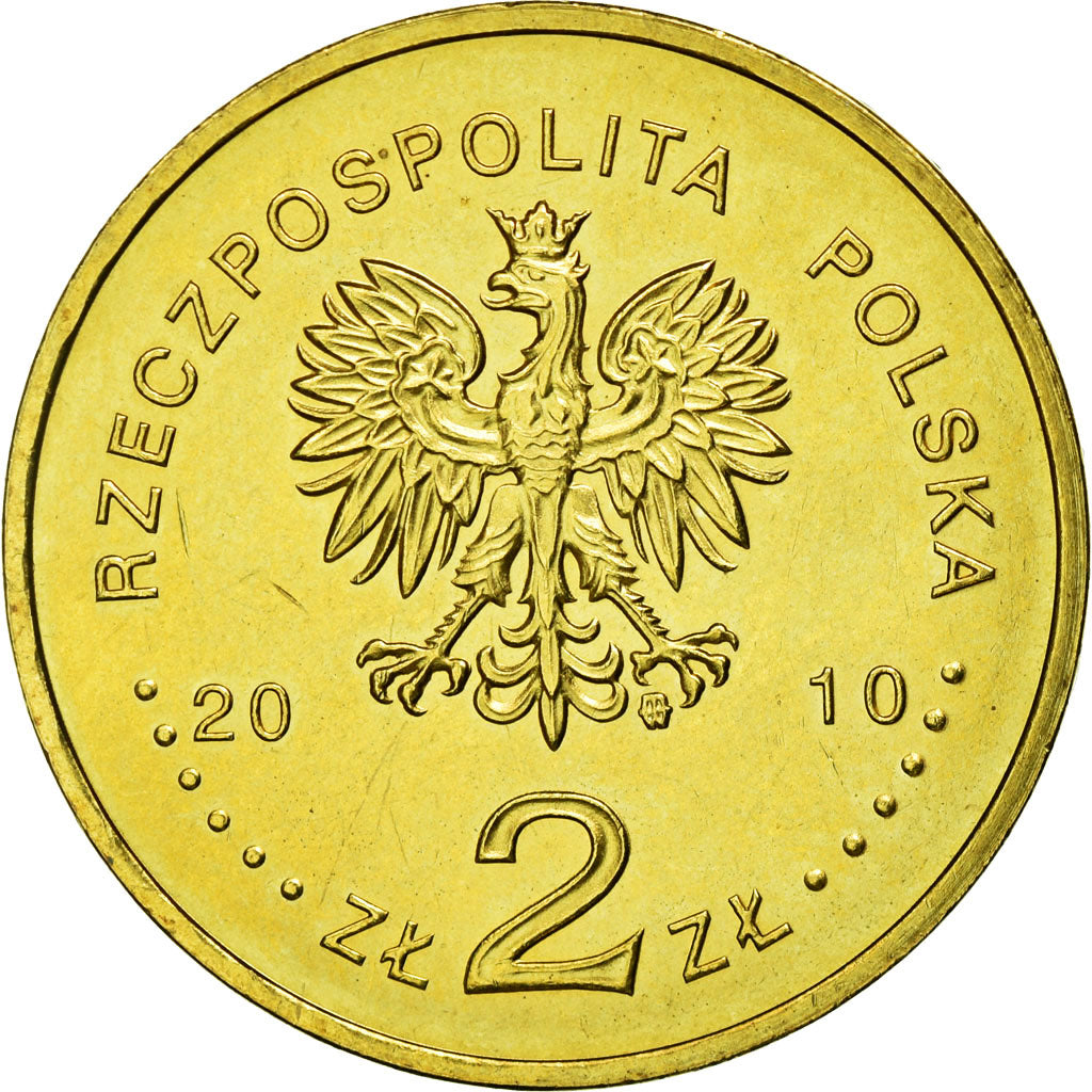 Coin, Poland, Vancouver Winter Olympics, 2 Zlote, 2010, Warsaw, EF(40-45)