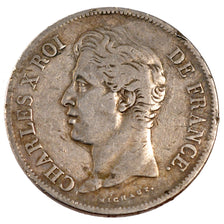 Charles X, 5 Francs second type à l'effigie modifiée