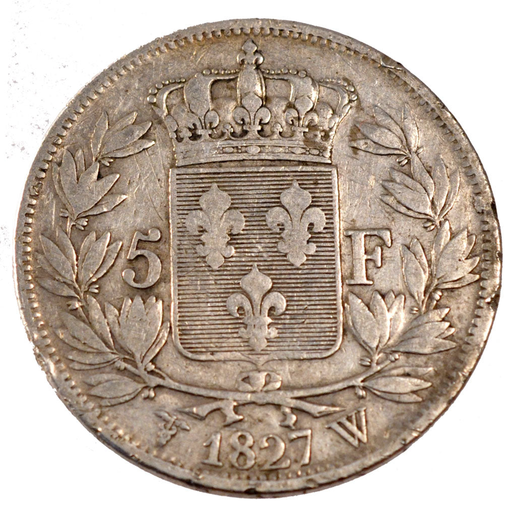 Charles X, 5 Francs second type à l'effigie modifiée
