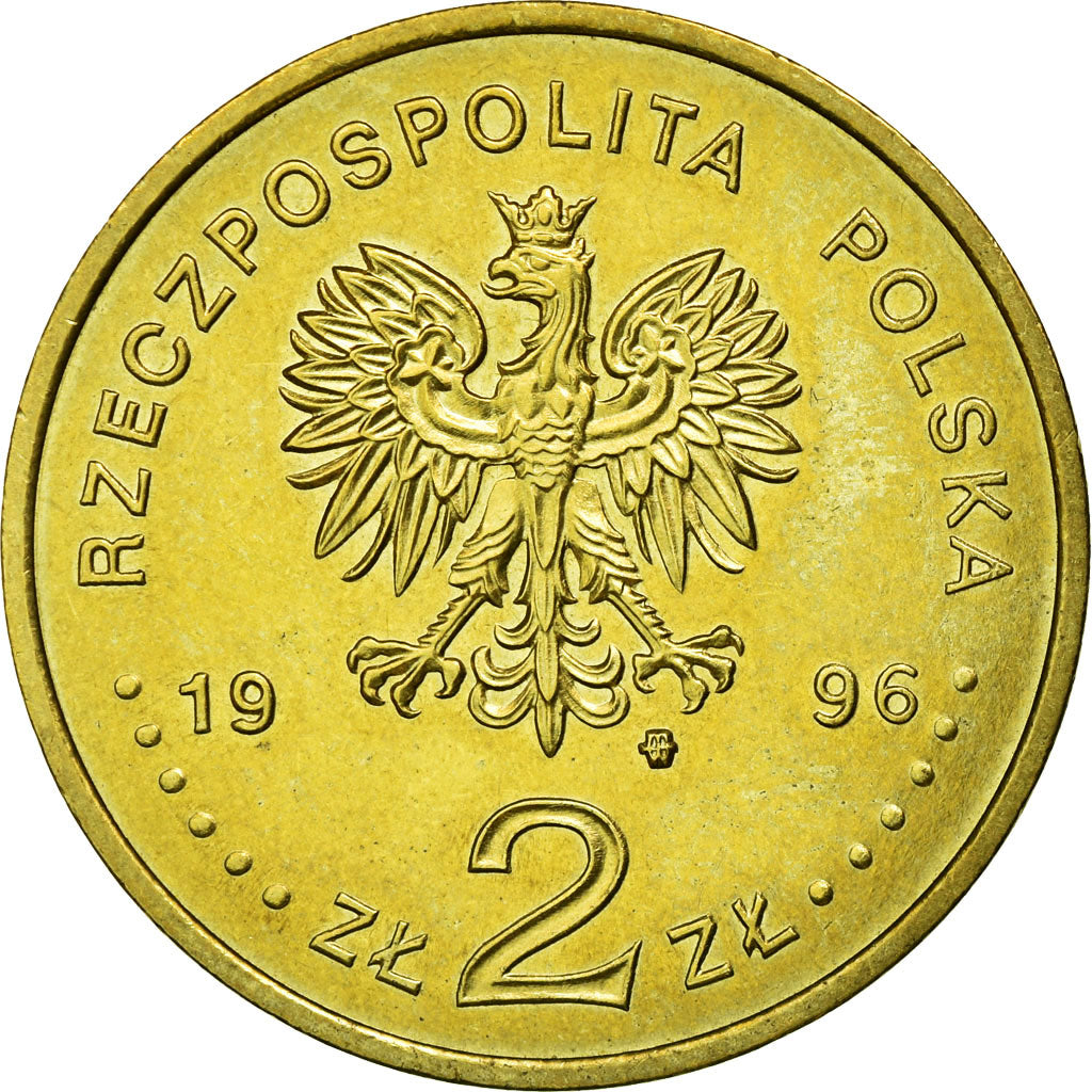 Münze, Polen, Zygmunt II, 2 Zlote, 1996, Warsaw, VZ, Messing, KM:306