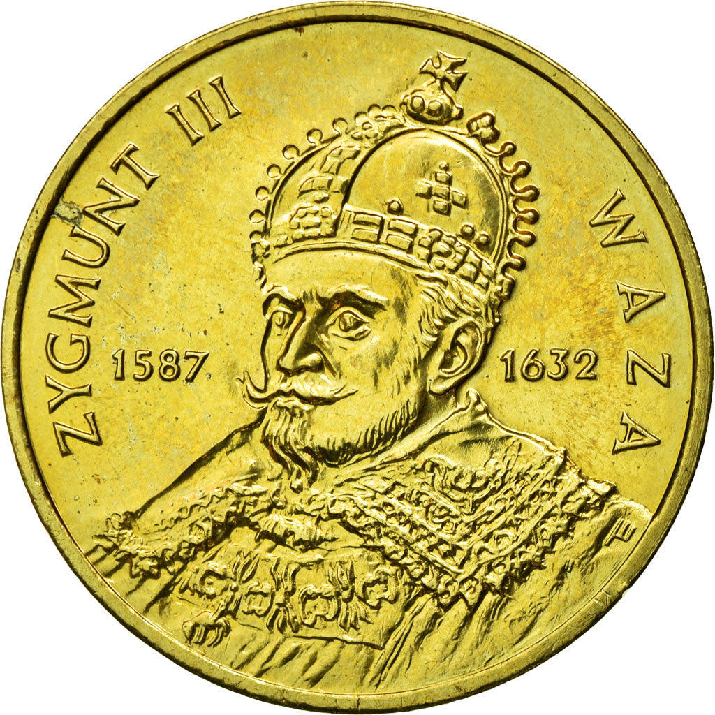 Coin, Poland, Sigismund III (1587-1632), 2 Zlote, 1998, Warsaw, AU(55-58)