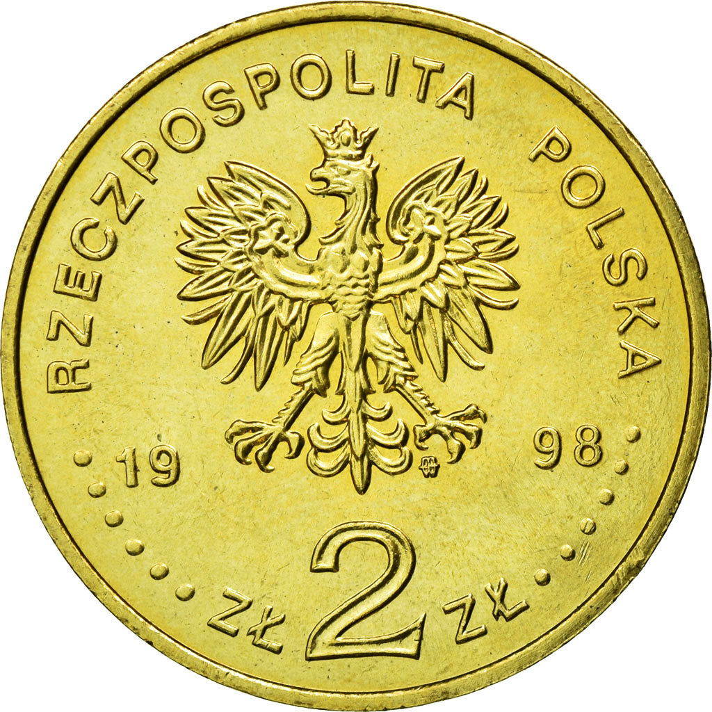 Coin, Poland, Sigismund III (1587-1632), 2 Zlote, 1998, Warsaw, AU(55-58)
