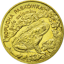 Coin, Poland, Toad, 2 Zlote, 1998, Warsaw, AU(55-58), Brass, KM:340