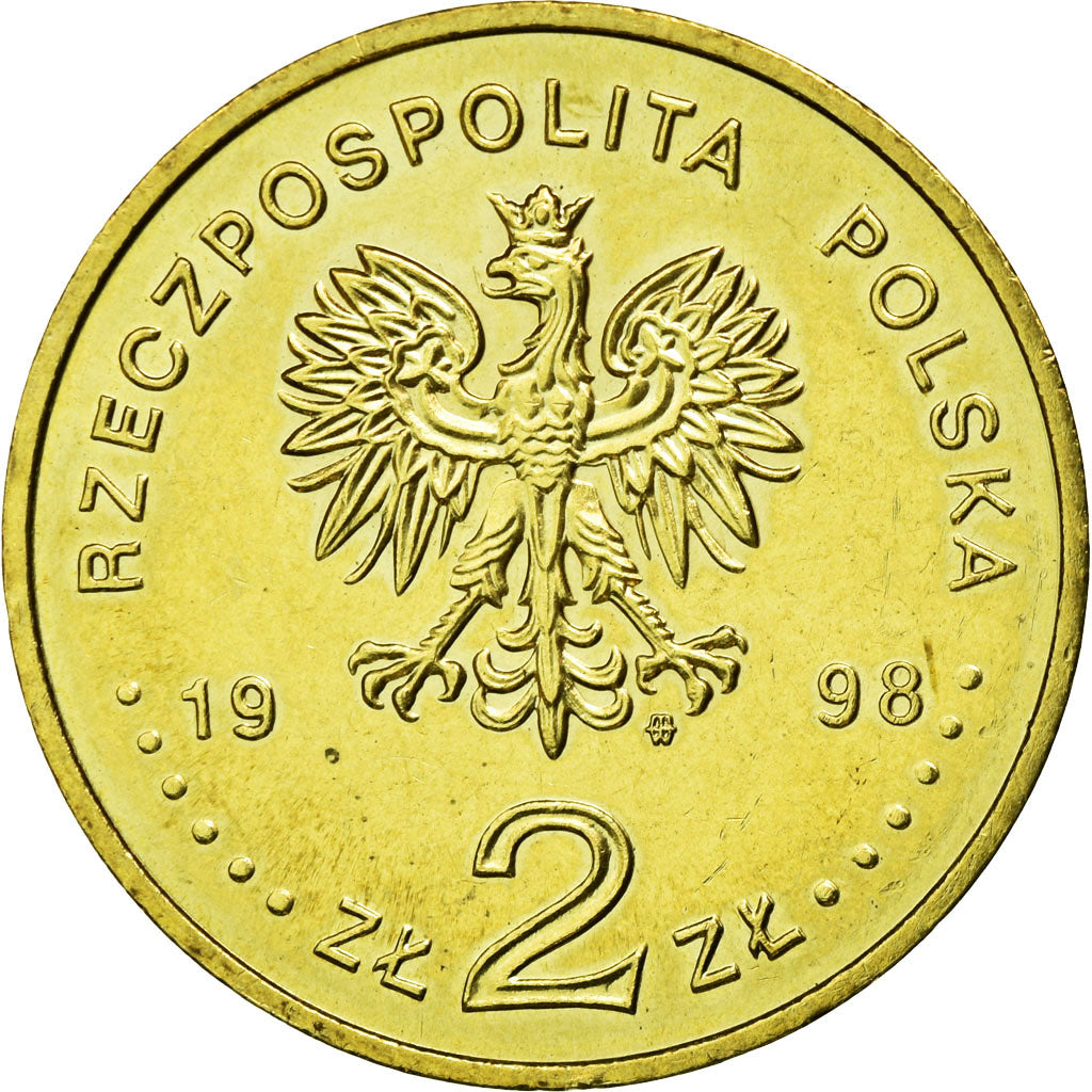 Coin, Poland, 80th Anniversary - Polish Independence, 2 Zlote, 1998, Warsaw