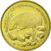 Coin, Poland, Hedgehog with young, 2 Zlote, 1996, Warsaw, AU(55-58), Brass