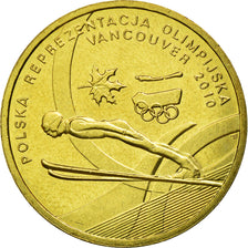 Moneta, Polonia, Vancouver Winter Olympics, 2 Zlote, 2010, Warsaw, BB, Ottone