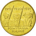 Moeda, Polónia, Silesian Uprising, 2 Zlote, 2011, Warsaw, AU(55-58), Latão