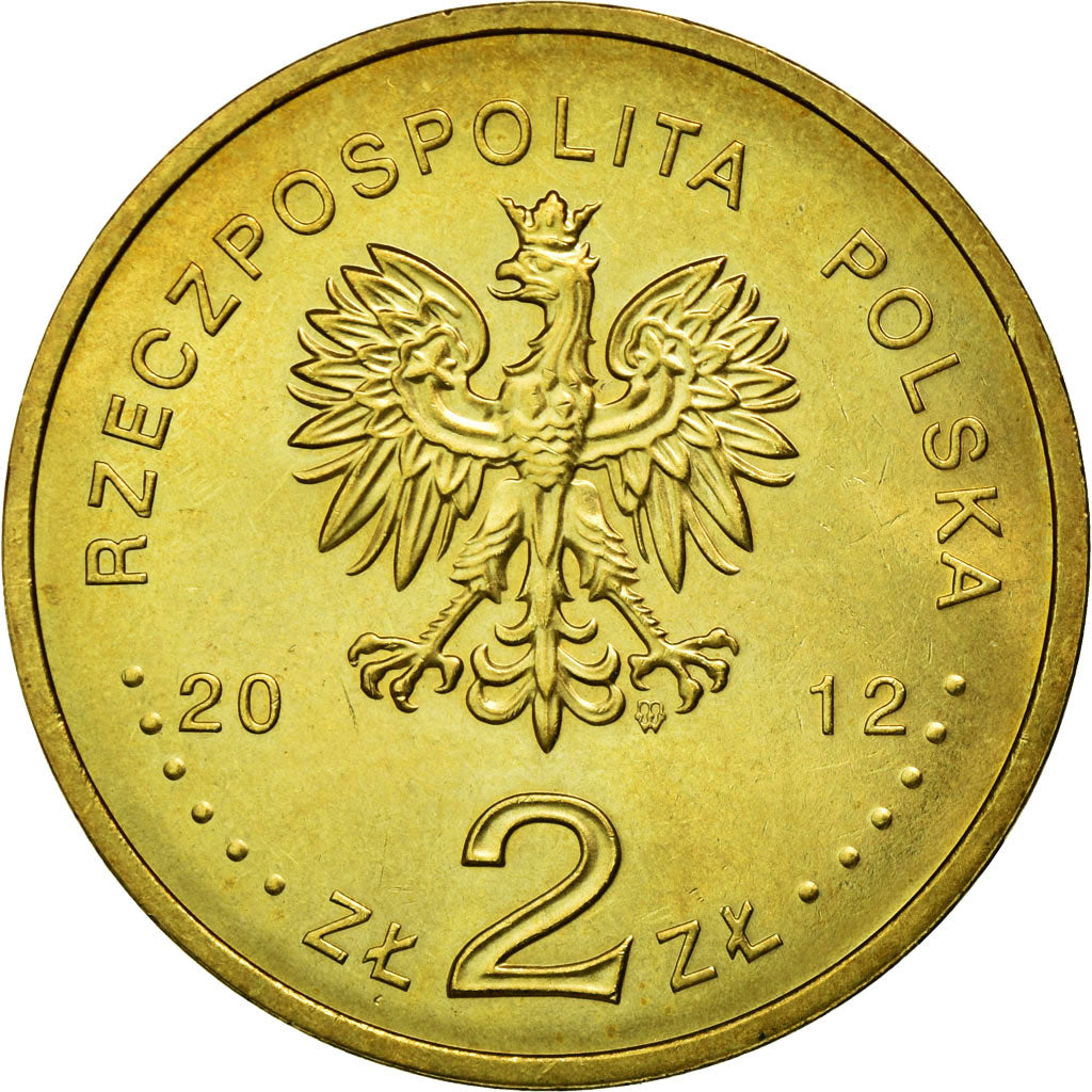 Coin, Poland, Destroyer Piorun, 2 Zlotych, 2012, Warsaw, EF(40-45), Brass