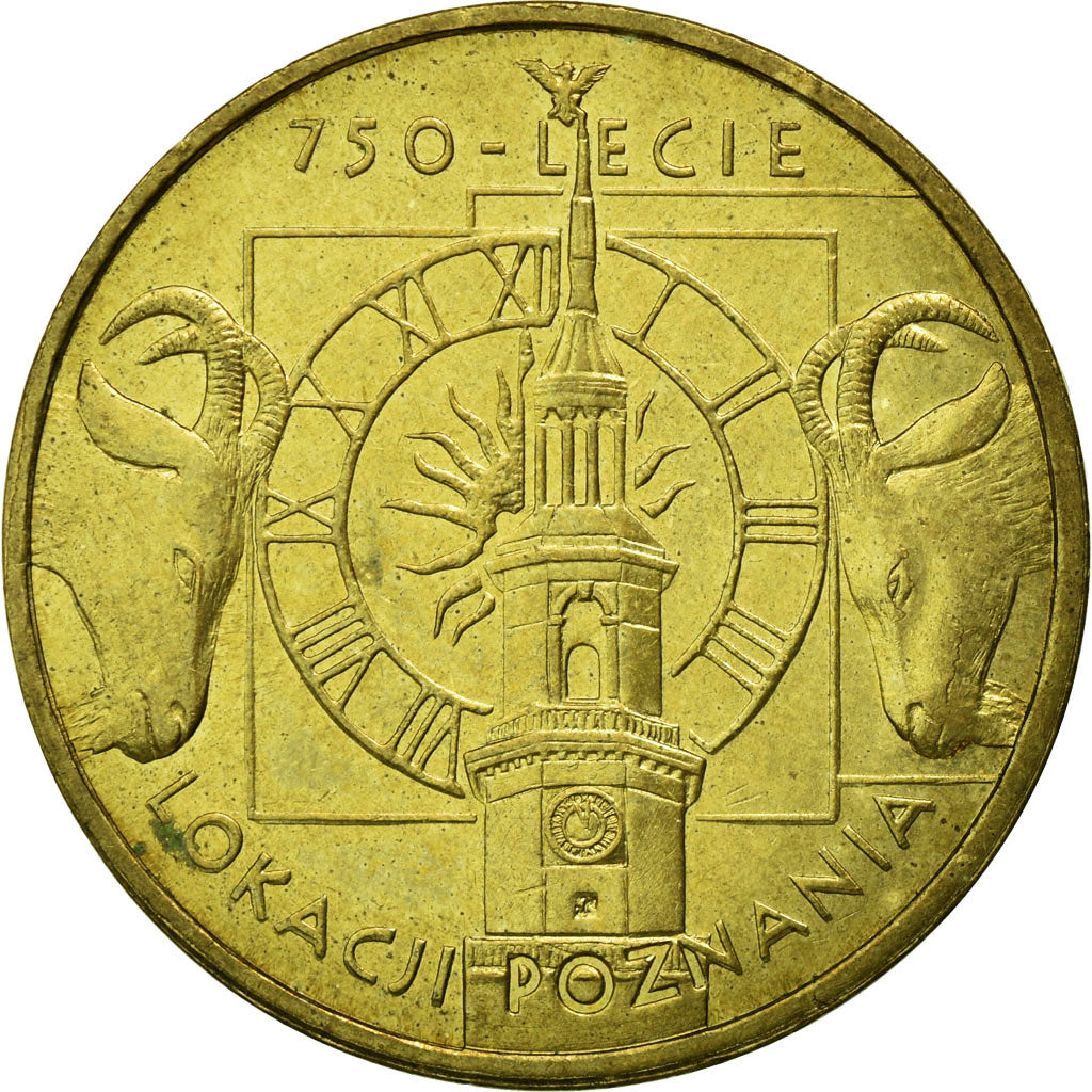 Monnaie, Pologne, City of Poznan (Posen), 2 Zlote, 2003, Warsaw, TTB, Laiton