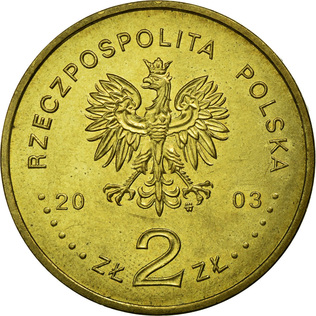 Monnaie, Pologne, City of Poznan (Posen), 2 Zlote, 2003, Warsaw, TTB, Laiton
