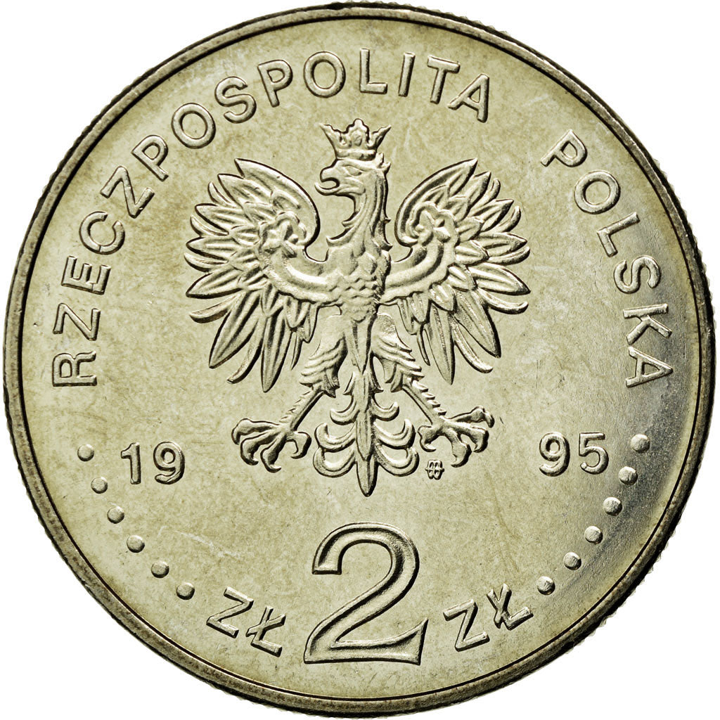 Moeda, Polónia, 1996 Olympic Games, 2 Zlote, 1995, Warsaw, AU(55-58)