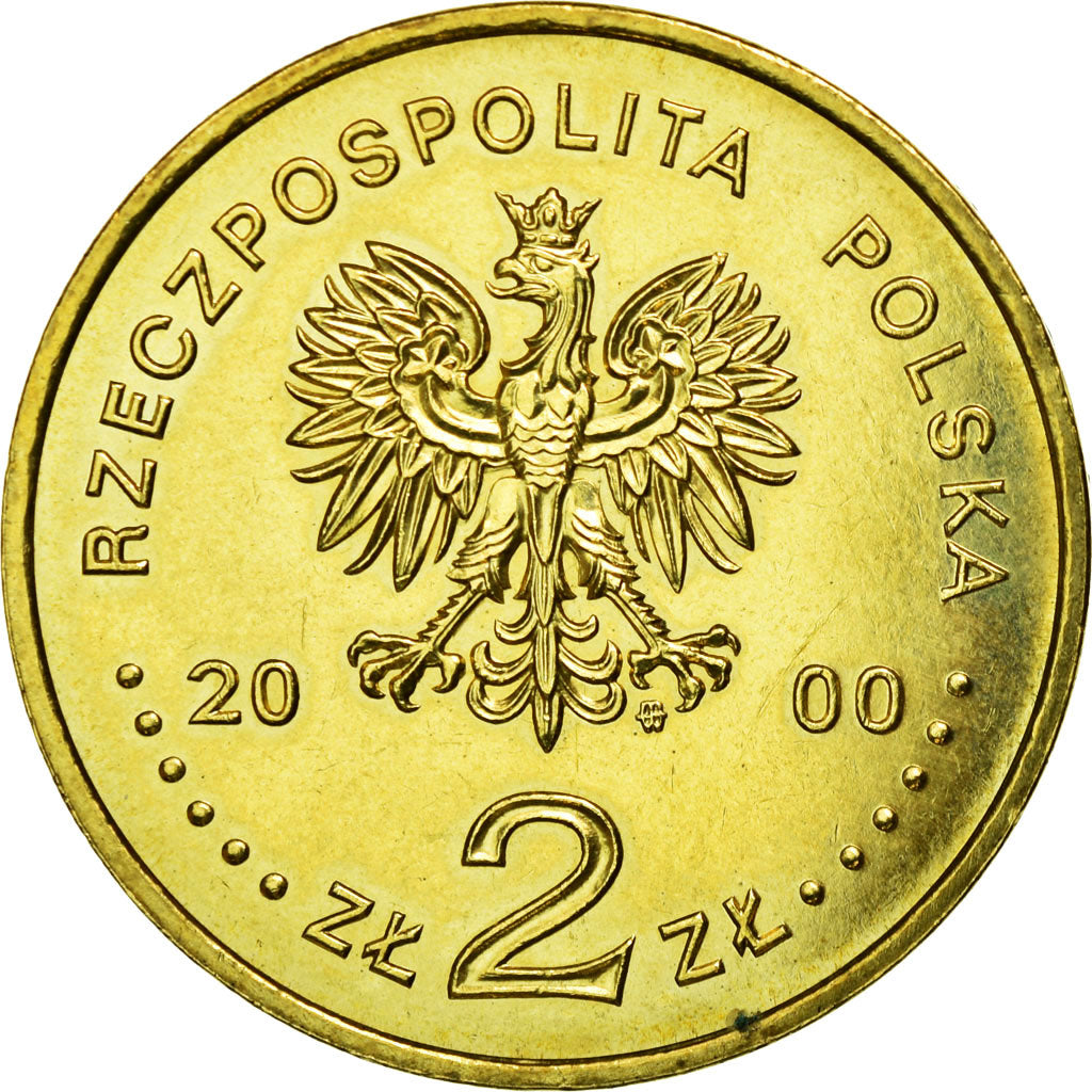 Moneta, Polonia, Workers revolt in December 1970, 2 Zlote, 2000, Warsaw, BB