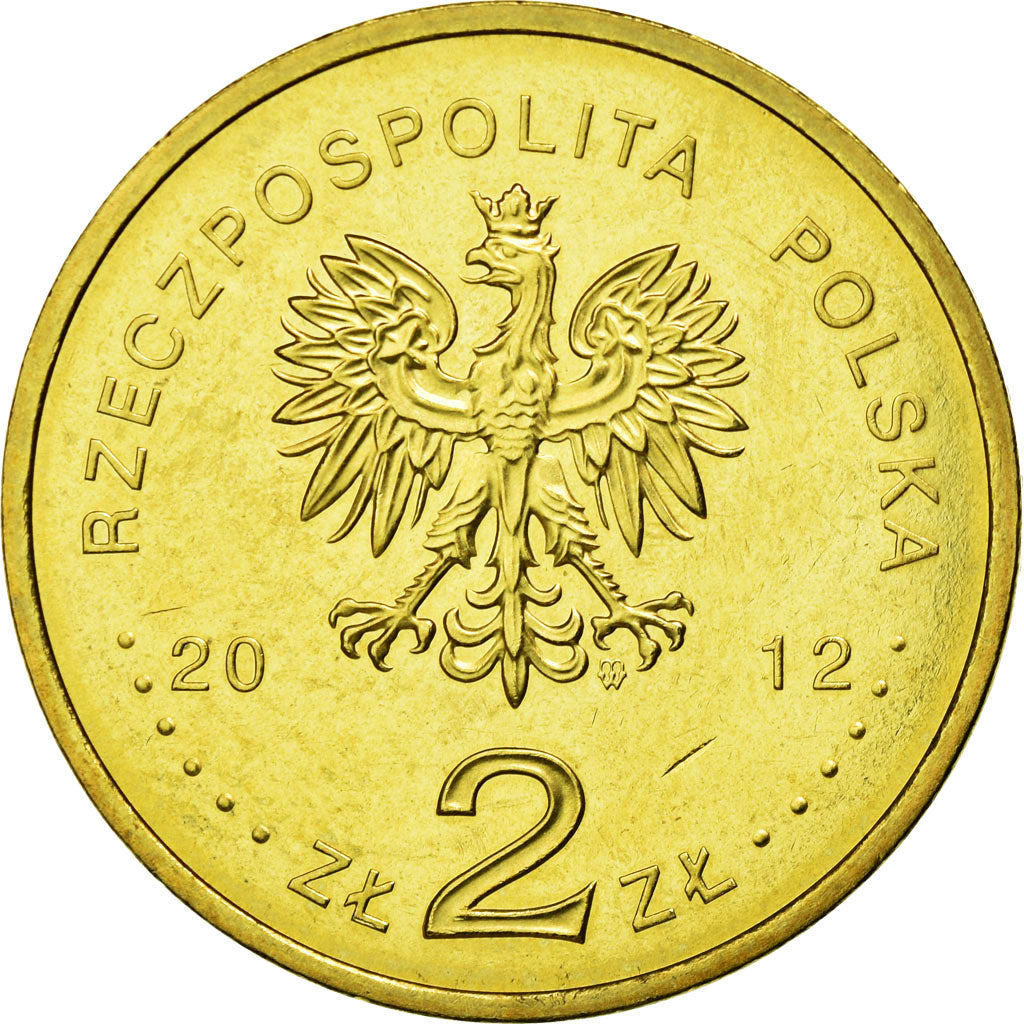 Moneda, Polonia, Dragon, light cruiser, 2 Zlote, 2012, Warsaw, MBC, Latón