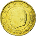 Bélgica, 20 Euro Cent, 2000, MS(63), Latão, KM:228