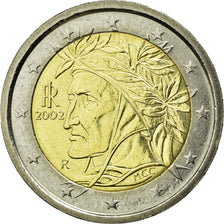 Italy, 2 Euro, 2002, AU(50-53), Bi-Metallic, KM:217