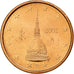 Italy, 2 Euro Cent, 2002, EF(40-45), Copper Plated Steel, KM:211