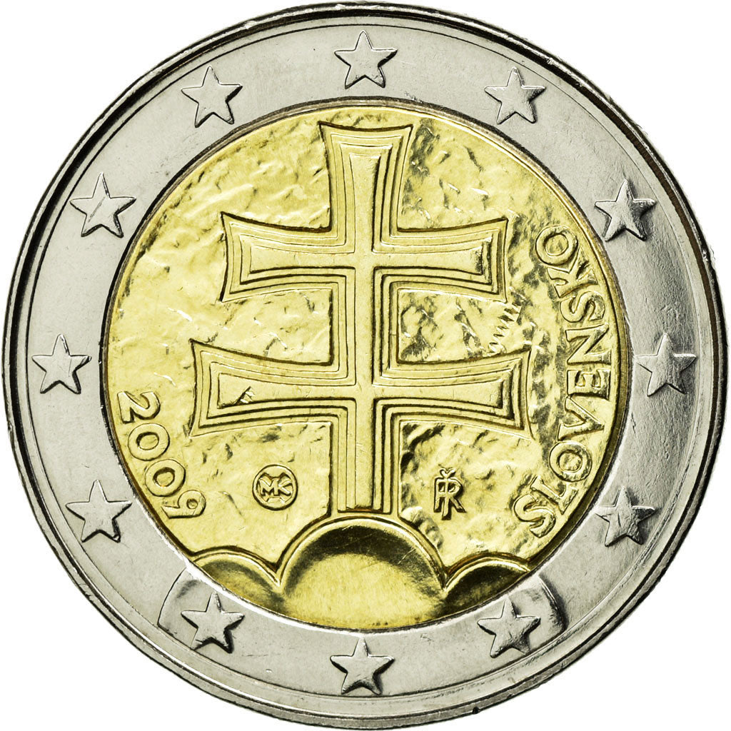 Slowakije, 2 Euro, 2009, PR, Bi-Metallic, KM:102