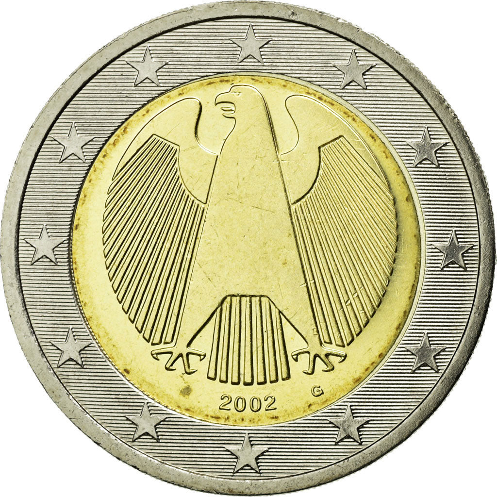 République fédérale allemande, 2 Euro, 2002, TTB, Bi-Metallic, KM:214
