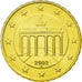 GERMANY - FEDERAL REPUBLIC, 10 Euro Cent, 2002, MS(63), Brass, KM:210