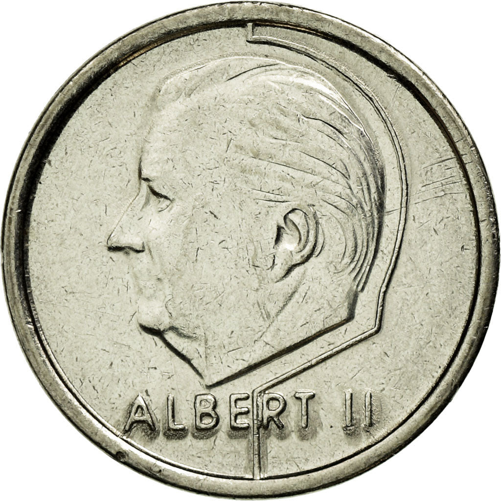 Moneta, Belgia, Albert II, Franc, 1995, Brussels, EF(40-45), Nikiel platerowany