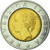 Coin, Italy, 500 Lire, 1991, Rome, MS(63), Bi-Metallic, KM:111