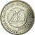 Moneta, Słowenia, 20 Tolarjev, 2003, Kremnica, EF(40-45), Miedź-Nikiel, KM:51