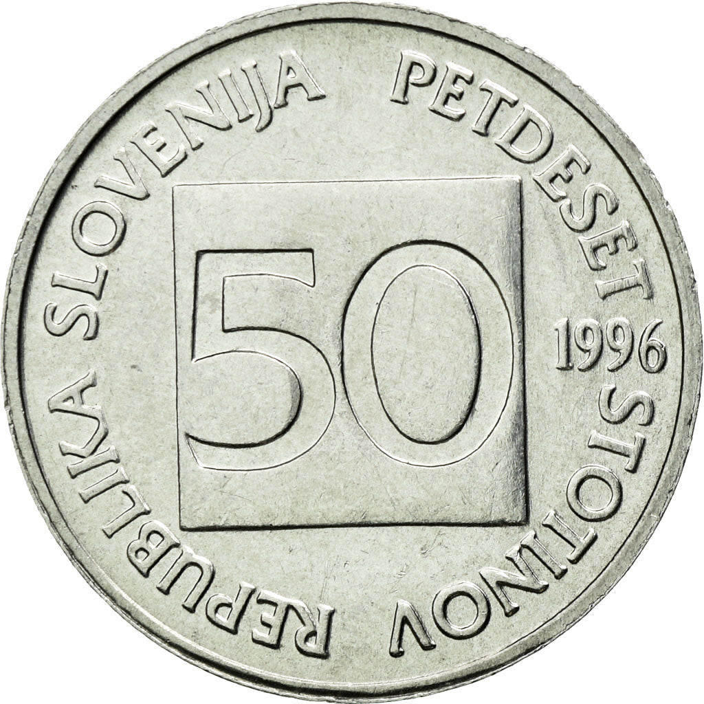 Monnaie, Slovénie, 50 Stotinov, 1996, SPL, Aluminium, KM:3