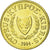 Moneda, Chipre, Cent, 2004, SC, Níquel - latón, KM:53.3