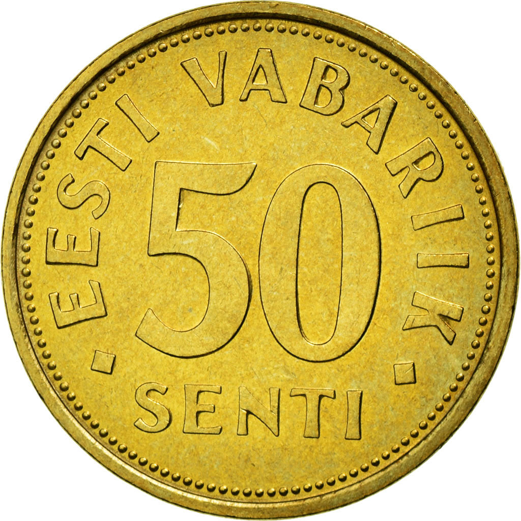 Moneta, Estonia, 50 Senti, 1992, SPL, Alluminio-bronzo, KM:24
