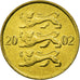 Moneta, Estonia, 10 Senti, 2002, no mint, SPL, Alluminio-bronzo, KM:22