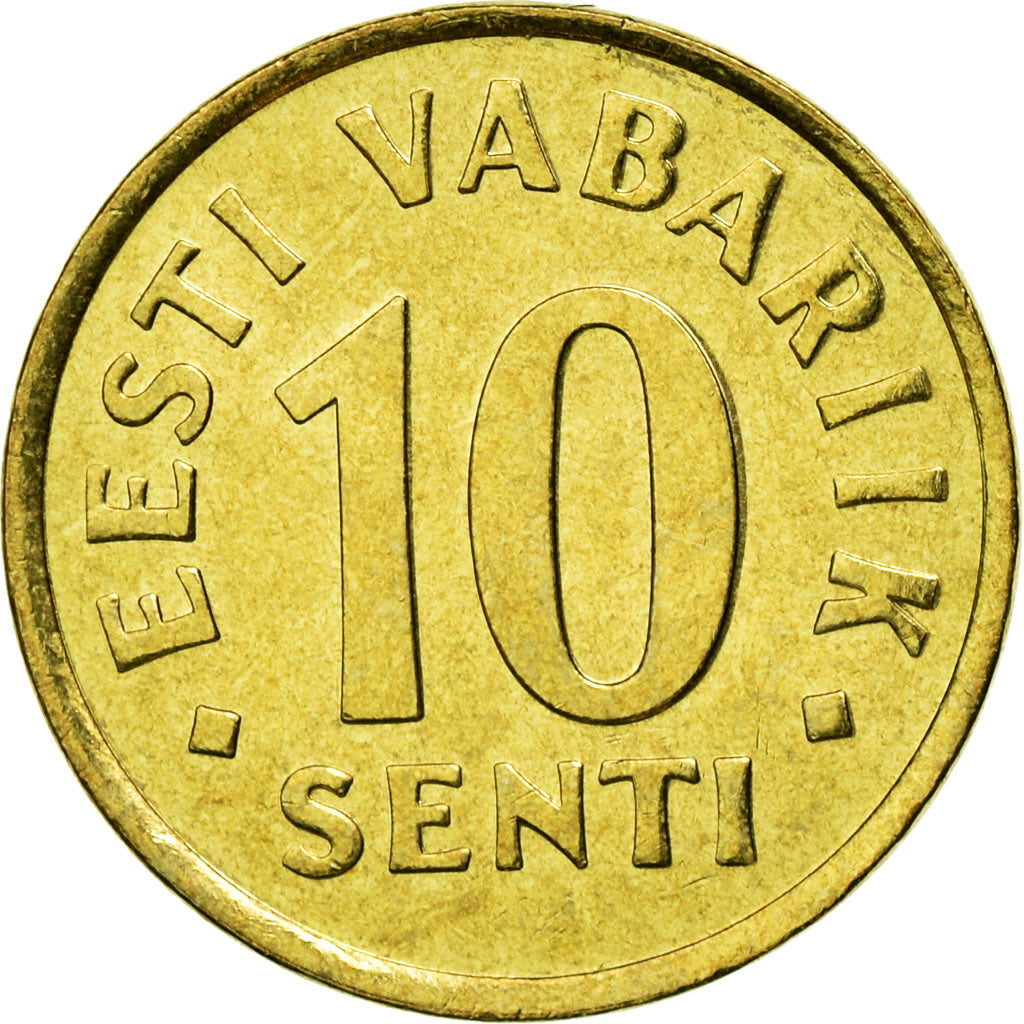 Moeda, Estónia, 10 Senti, 2002, no mint, MS(63), Alumínio-Bronze, KM:22