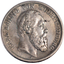 Allemagne, Wurtemberg, Karl I, 5 Mark