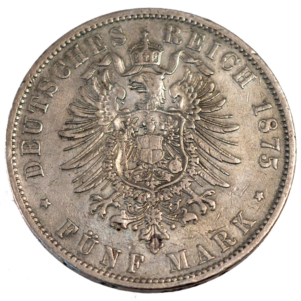 Allemagne, Wurtemberg, Karl I, 5 Mark