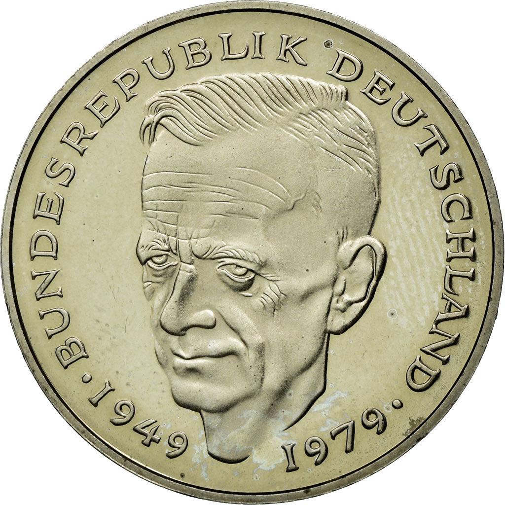 Münze, Bundesrepublik Deutschland, 2 Mark, 1989, Stuttgart, SS, Copper-Nickel