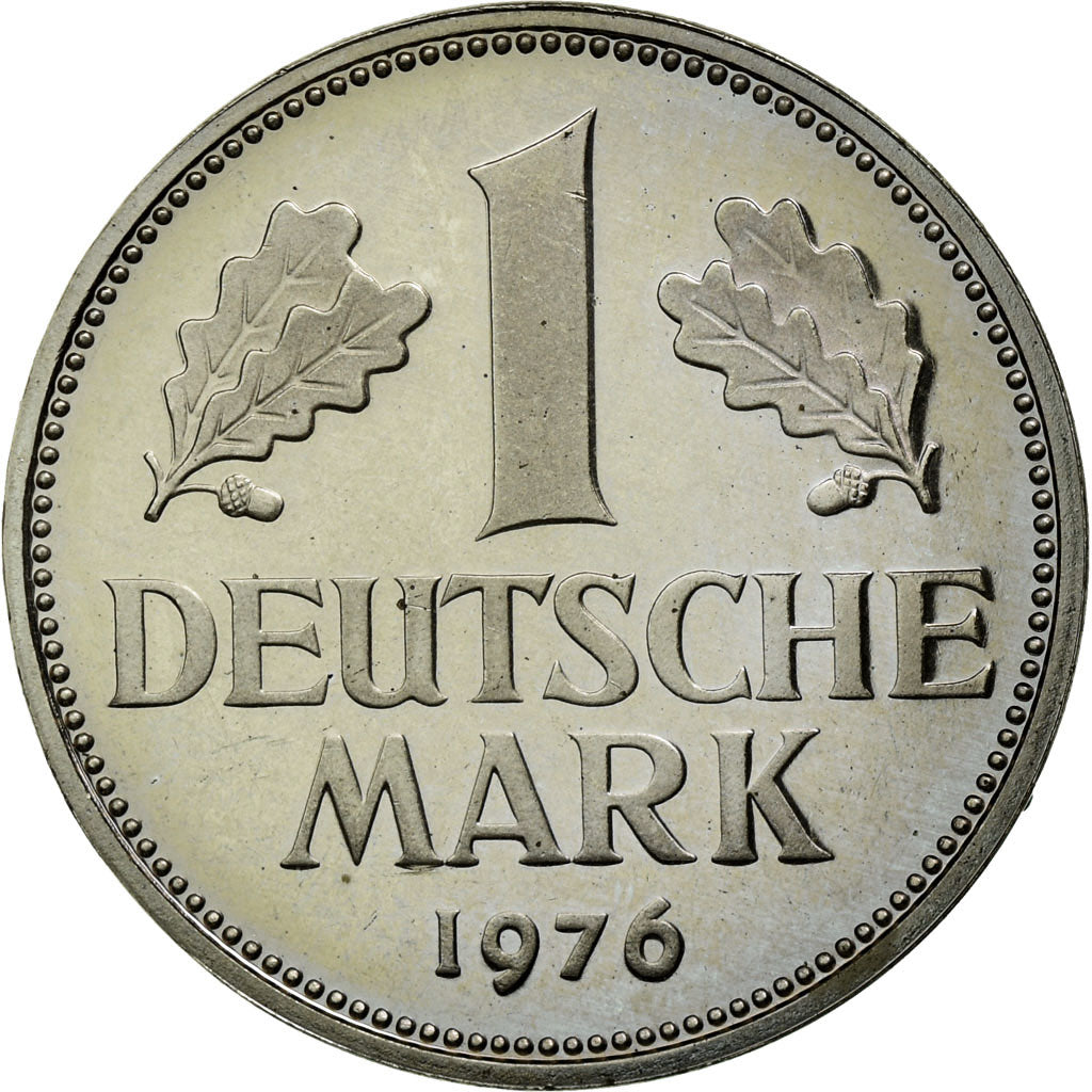 Moeda, ALEMANHA - REPÚBLICA FEDERAL, Mark, 1976, Munich, MS(63), Cobre-níquel