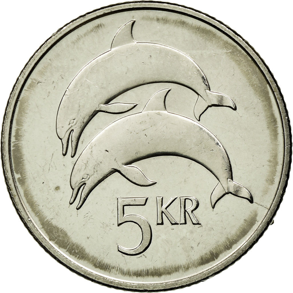 Coin, Iceland, 5 Kronur, 1999, EF(40-45), Nickel plated steel, KM:28a