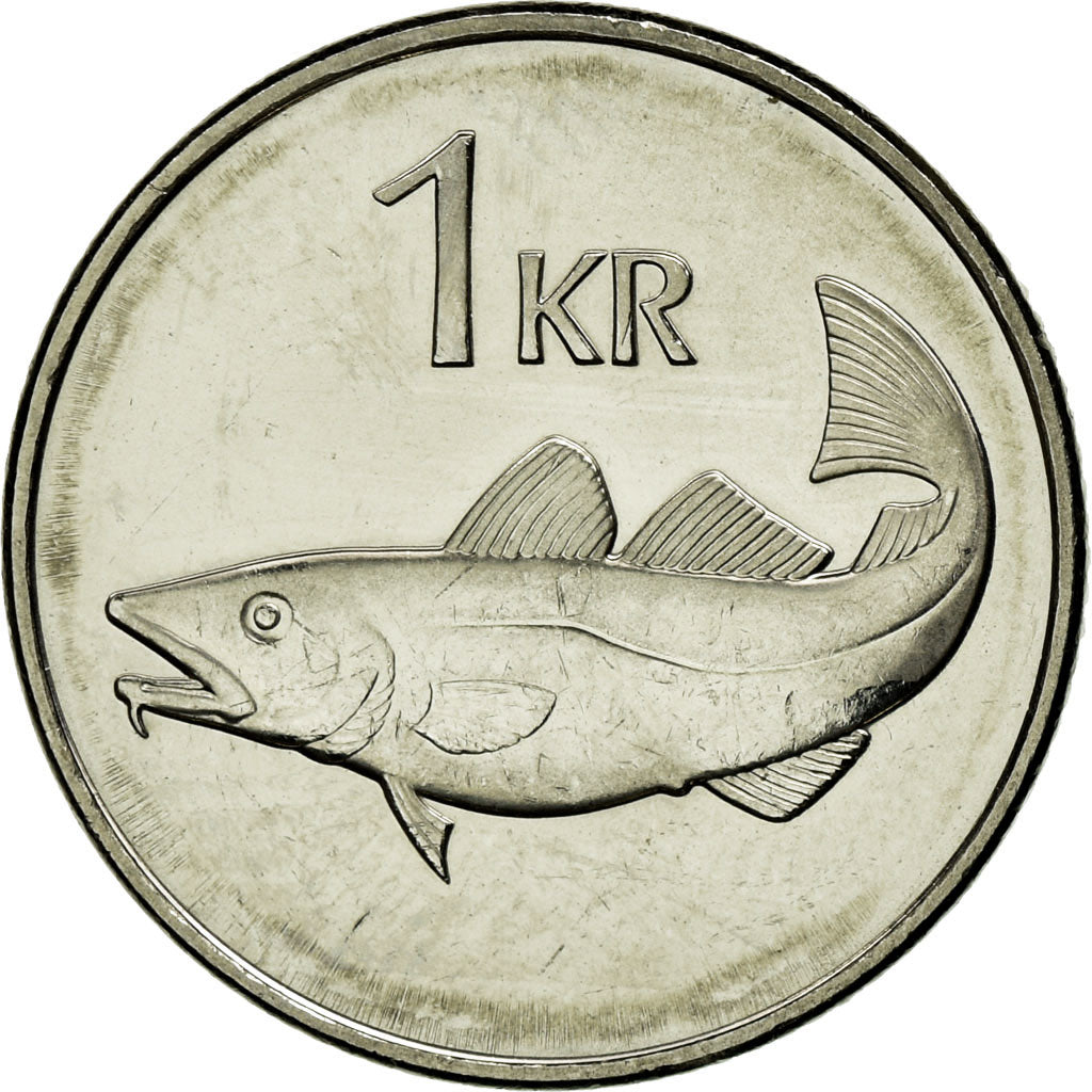 Coin, Iceland, Krona, 2005, AU(55-58), Nickel plated steel, KM:27A