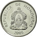 Coin, Honduras, 50 Centavos, 2005, MS(63), Nickel plated steel, KM:84a.2