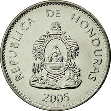 Coin, Honduras, 50 Centavos, 2005, MS(63), Nickel plated steel, KM:84a.2