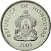 Coin, Honduras, 50 Centavos, 2005, MS(63), Nickel plated steel, KM:84a.2