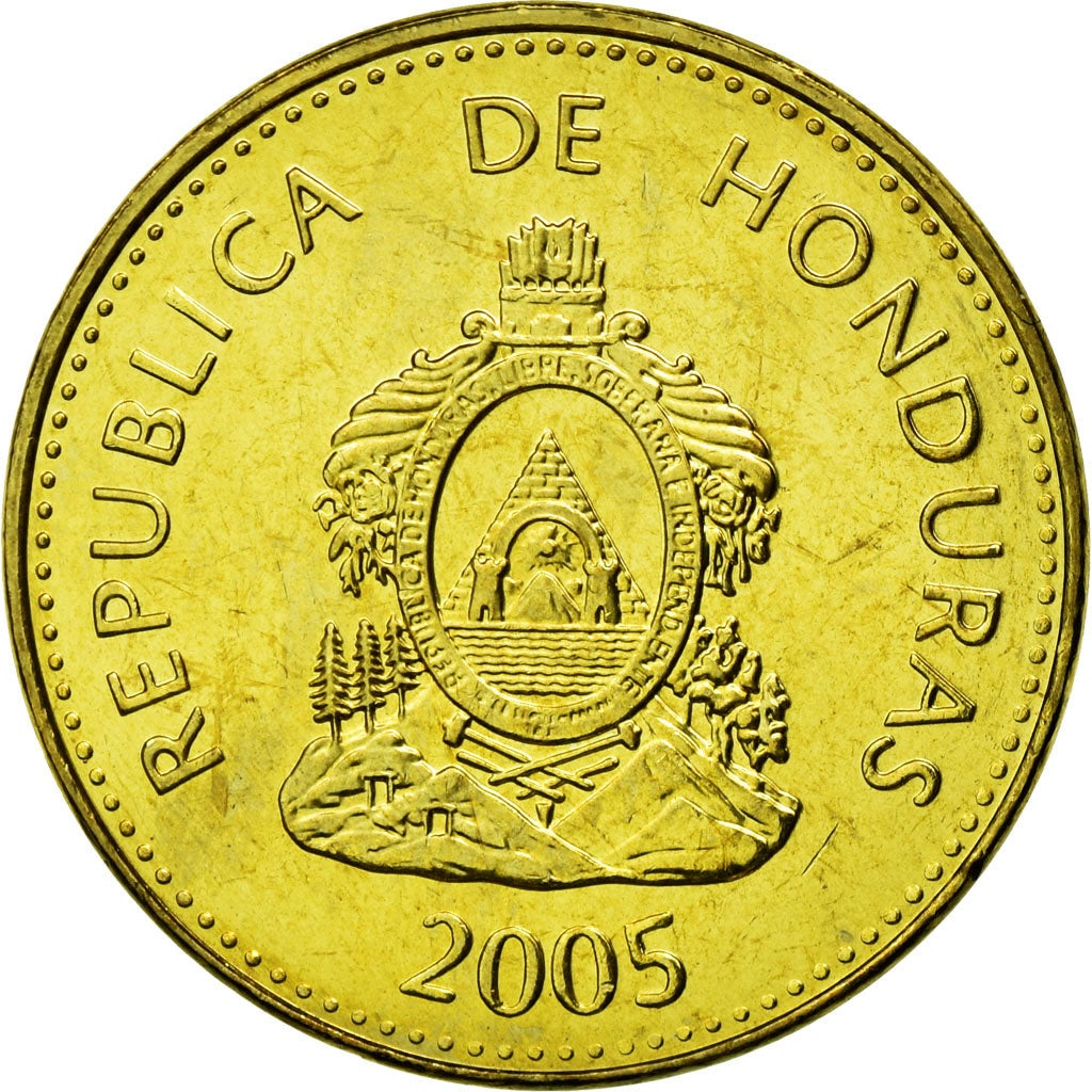 Moneda, Honduras, 5 Centavos, 2005, SC, Latón, KM:72.4