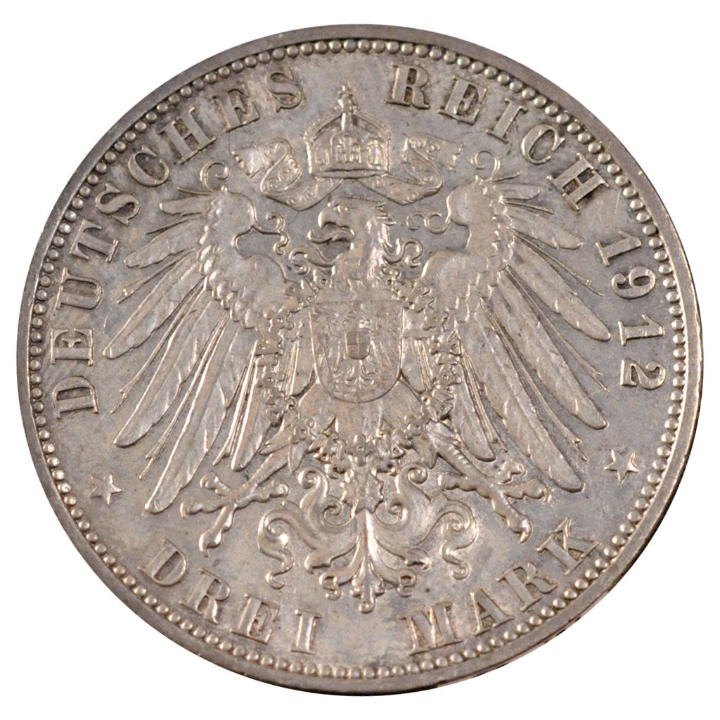 Allemagne, Saxe, Friedrich August III, 3 Mark