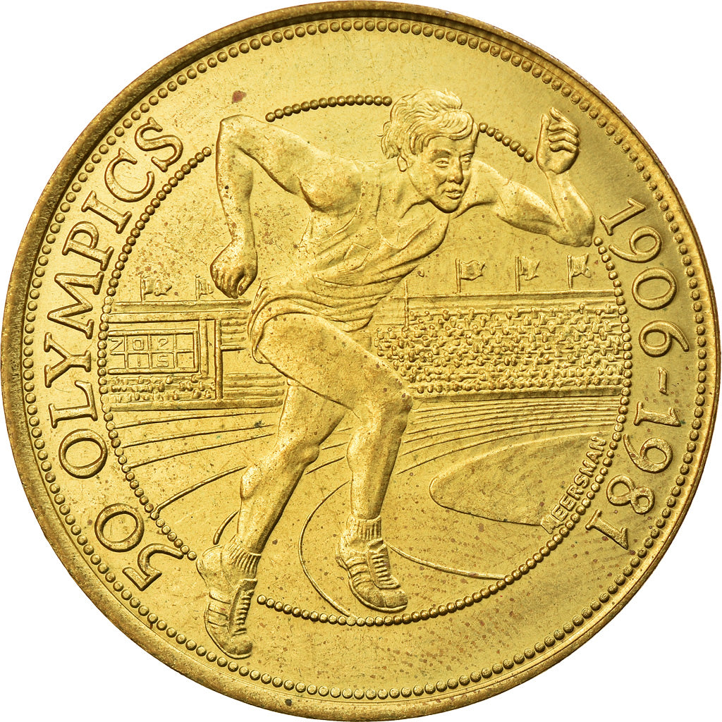 France, Médaille, 50 Olympics, Sprint, Sports & leisure, 1981, TTB+