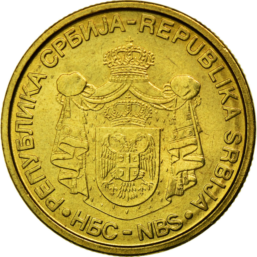 Coin, Serbia, Dinar, 2006, MS(63), Nickel-brass, KM:39