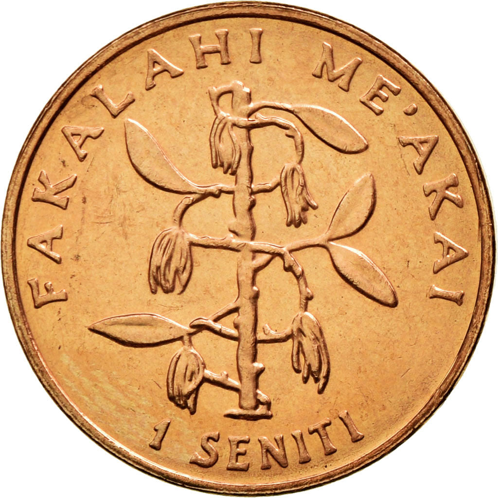 Moneta, Tonga, Seniti, 2005, MS(63), Miedź platerowana stalą, KM:66a