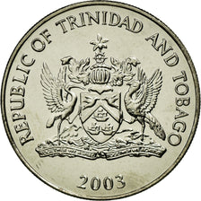 Coin, TRINIDAD & TOBAGO, 50 Cents, 2003, Franklin Mint, MS(63), Copper-nickel